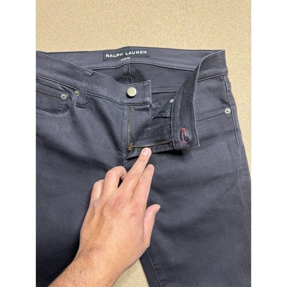 Ralph Lauren Black Label Jeans Womens 28 laced 400 Seaspray Made‎ in Italy - Picture 1 of 8